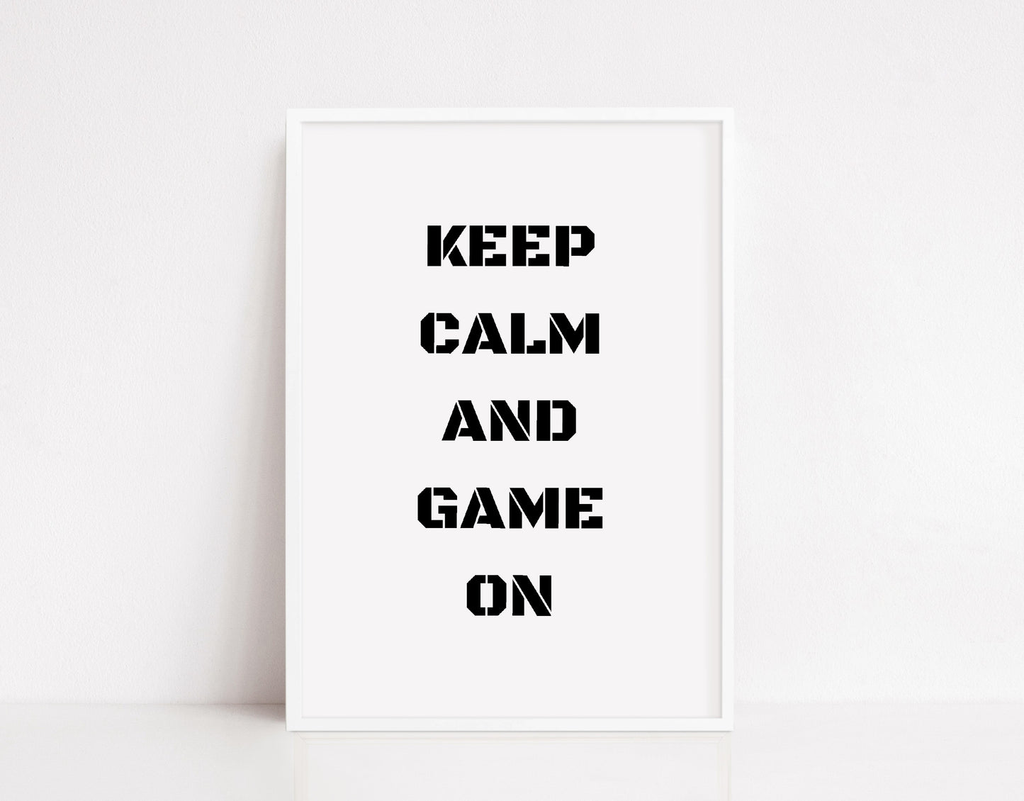 Quote Print | Keep Calm And Game On | Gaming Print