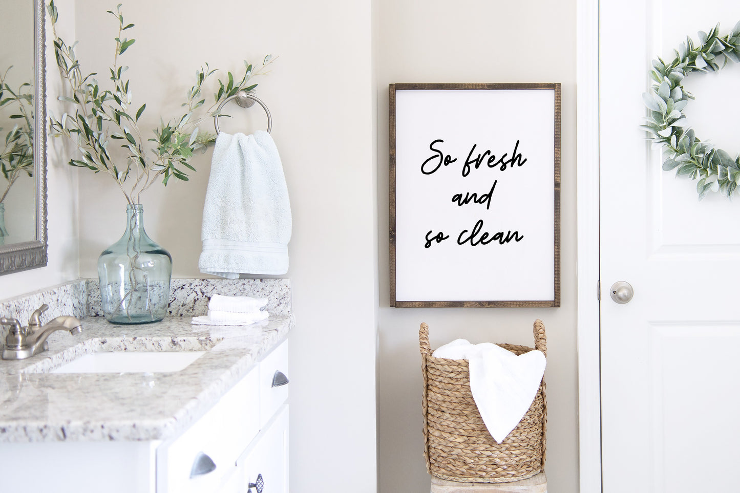 Bathroom Print | So Fresh And So Clean | Quote Print | Bathroom Decor