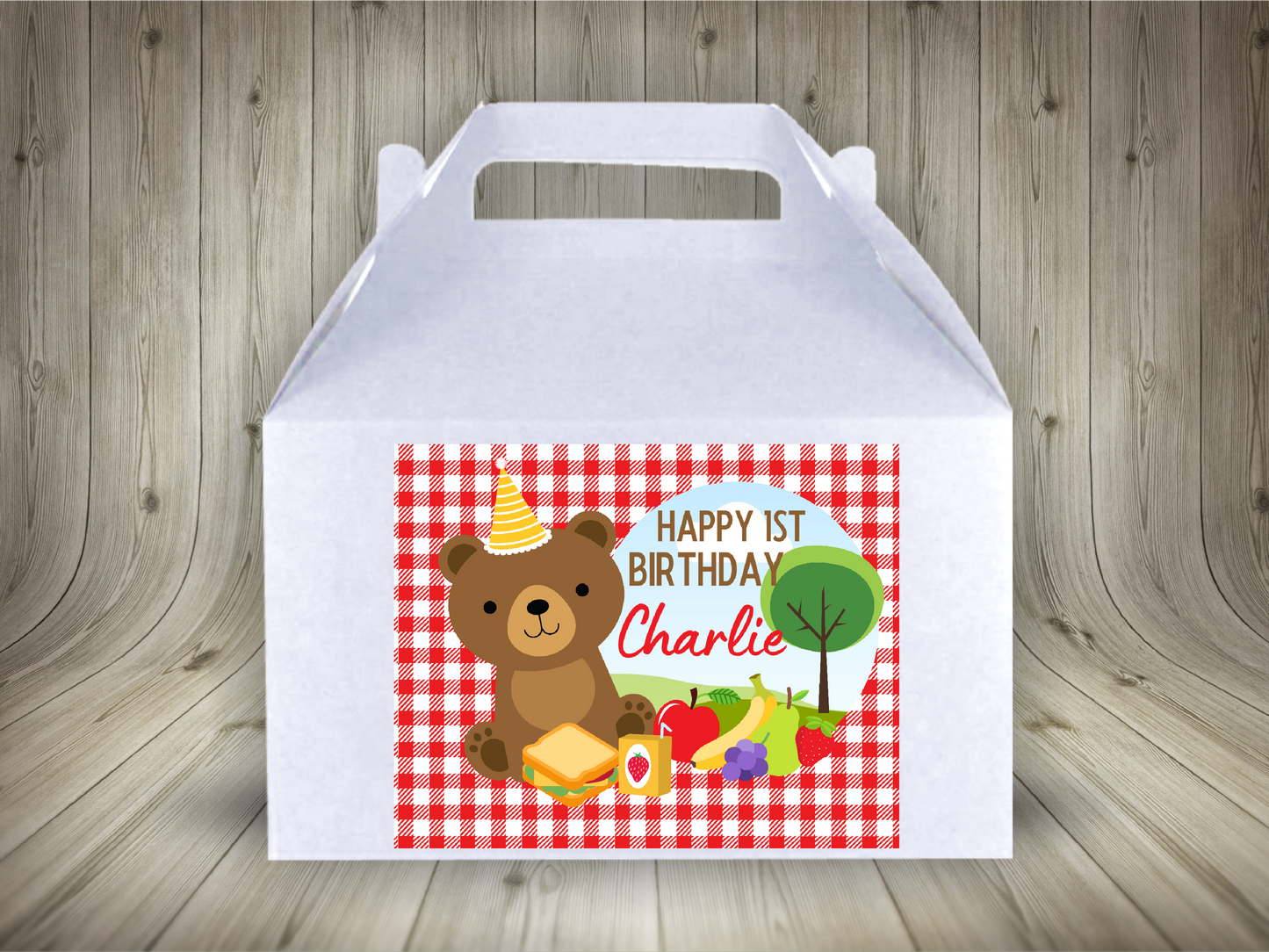 Party Boxes | Teddy Bear Picnic Party Boxes | Teddy Bear Picnic Party | Teddy Bear Party Decor | Party Bags