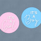 It's A Boy Stickers | Various Sizes | Baby Shower Party Stickers | Baby Boy Stickers