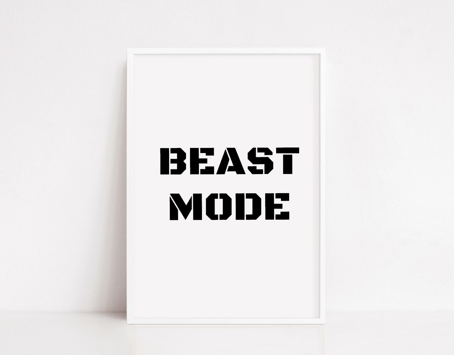 Quote Print | Beast Mode | Motivational Print | Gym Print | Fitness Print