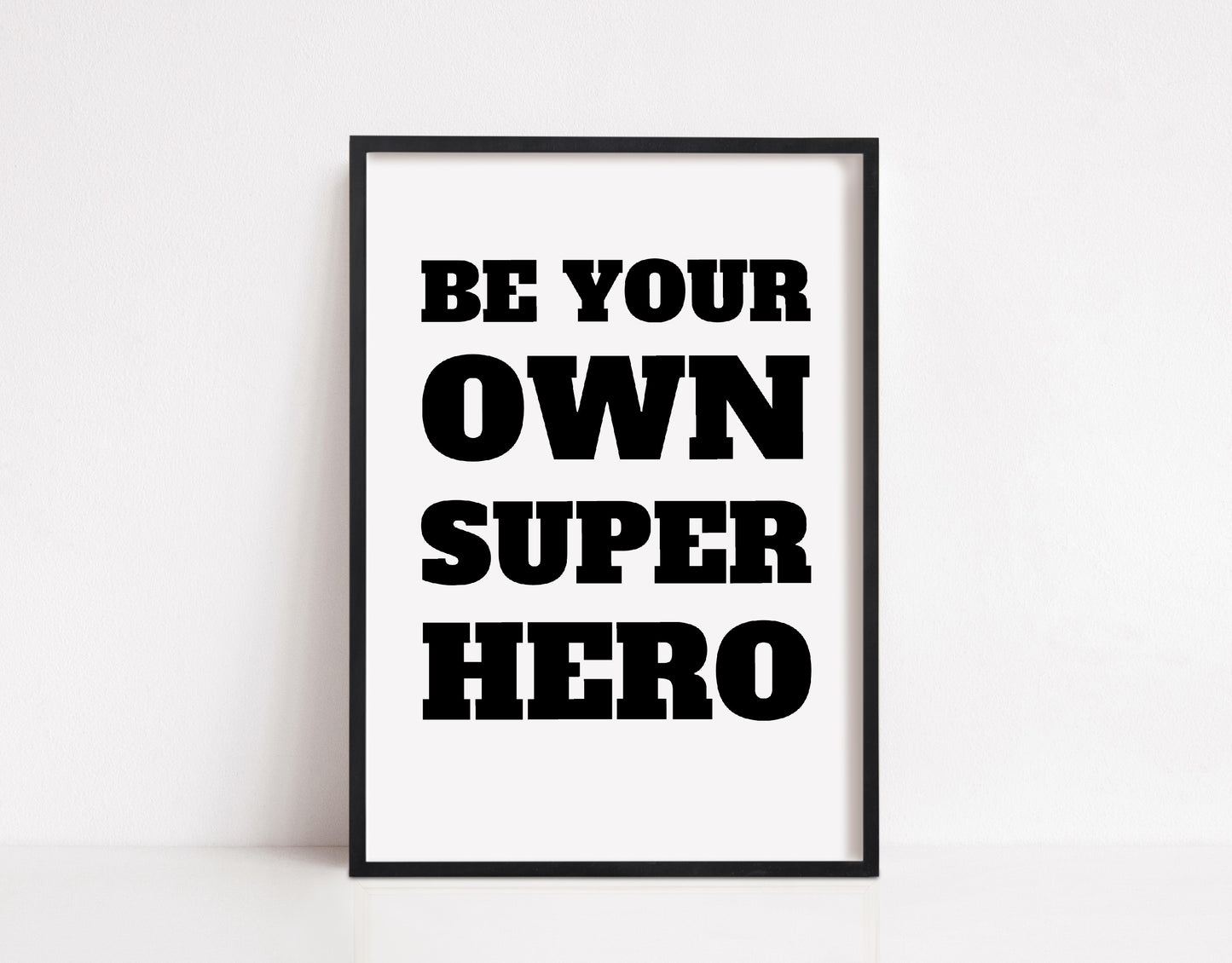 Quote Print | Be Your Own Superhero | Nursery Print | Kids Bedroom Print