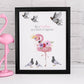 Quote Print | Be A Flamingo | Motivational Print | Flamingo Print - Dinky Designs