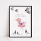 Quote Print | Be A Flamingo | Motivational Print | Flamingo Print - Dinky Designs