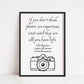 Quote Print | Take The Picture, Capture The Moment, Create The Memories | Positive Print