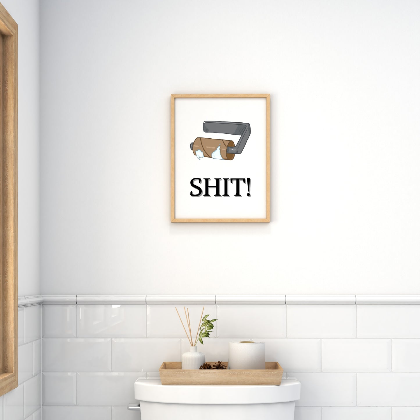 Bathroom Print | SHIT! | Funny Bathroom Print