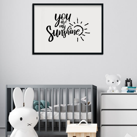Quote Print | You Are My Sunshine | Nursery Print | Cute Print