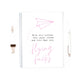 Funny Notebook | Fold Your Worries Into Paper Planes And Turn Them Into Flying Fucks | Pink Grey Notebook Gift