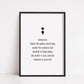 Quote Print | Semi Colon Print | Mental Health Quote | Funny Print