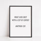 Kitchen Print | What Goes Best With A Cup Of Coffee? Another Cup | Coffee Print | Funny Print
