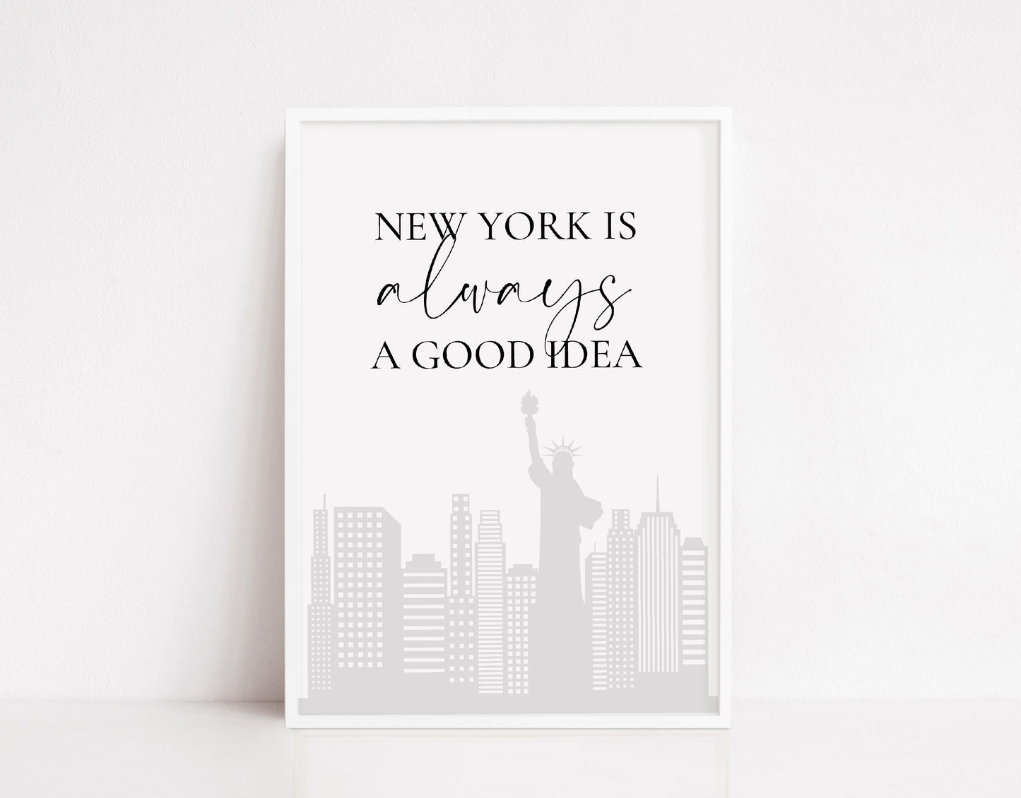 Quote Print | New York Is Always A Good Idea | New York Print | Travel Print