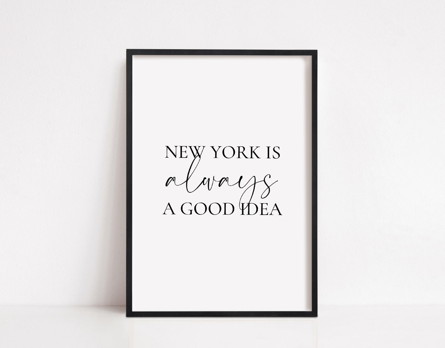 Quote Print | New York Is Always A Good Idea | New York Print | Travel Print