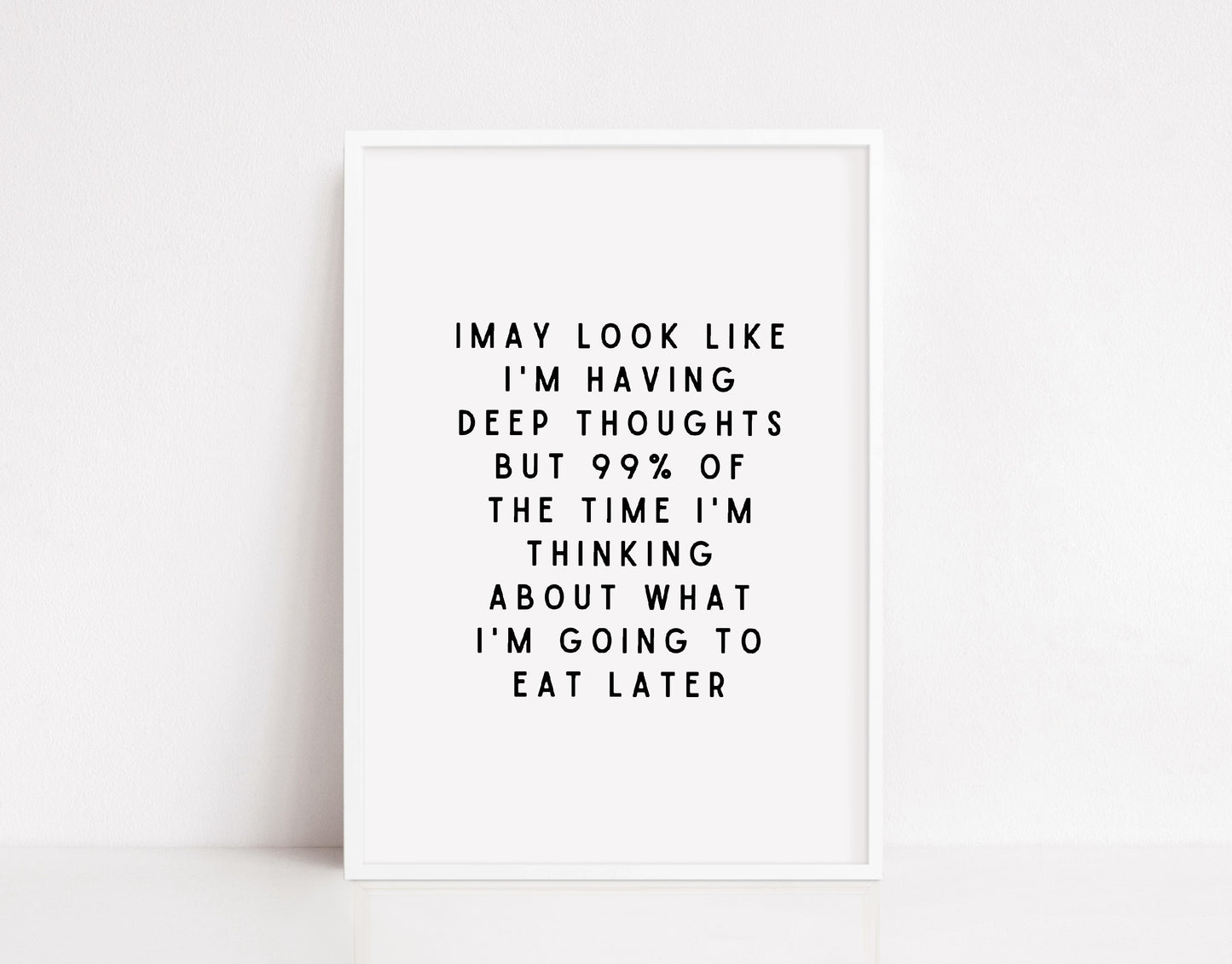 Kitchen Print | Deep Thoughts Quote | Funny Food Print | Quote Print | Funny Print