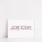 Quote Prints | Sore Today, Strong Tomorrow | Gym Print | Fitness Print
