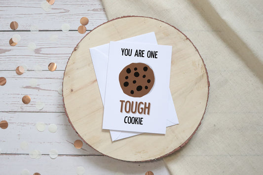Thinking Of You Card | You Are One Tough Cookie | Get Well Soon Card