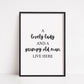 Quote Print | A Lovely Lady And A Grumpy Old Man Live Here | Funny Print | Entrance Way, Hallway Print Print