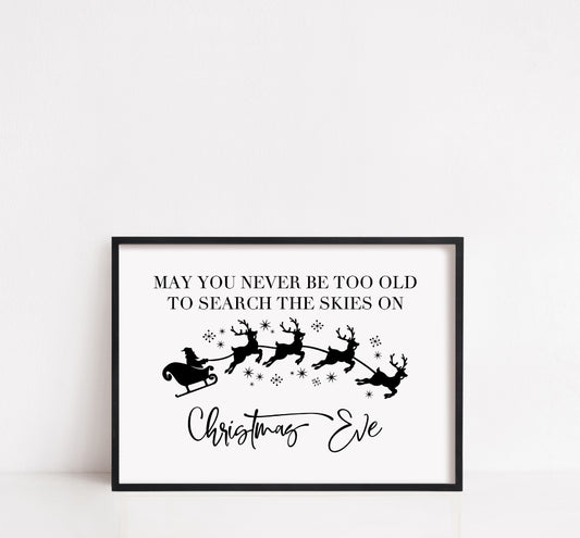 Christmas Print | Christmas Eve Quote | Quote Print