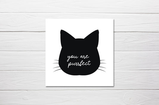 Valentines Card | Anniversary Card | You Are Purrfect | Love Card | Couples Card