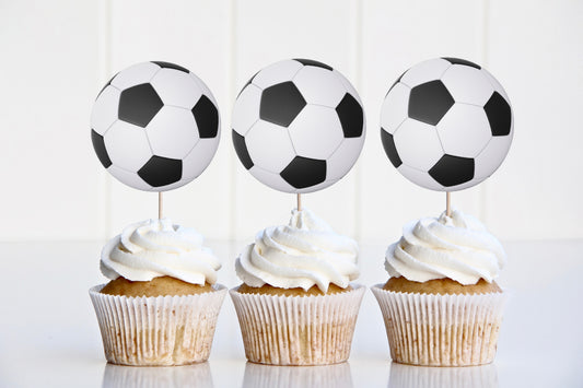 Football Cupcake Toppers | Birthday Cupcake Toppers | Football Party Decorations