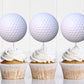 Golf Ball Cupcake Toppers | Birthday Cupcake Toppers | Golf Ball Party Decorations