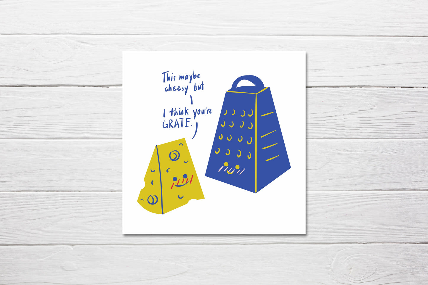 Valentines Card | Anniversary Card | This May Be Cheesy But I Think You're Grate | Couples Card | Love Card