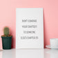 Quote Print | Don't Compare Your Chapter 1 To Someone Else's Chapter 20 | Motivational Quote Print