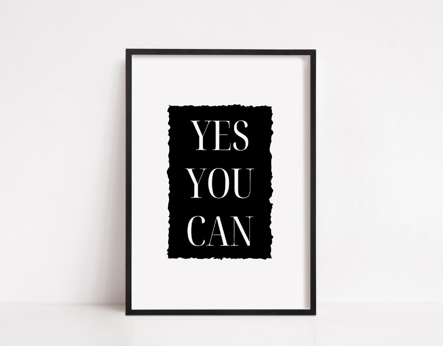 Quote Print | Yes You Can | Motivational Print | Positive Print