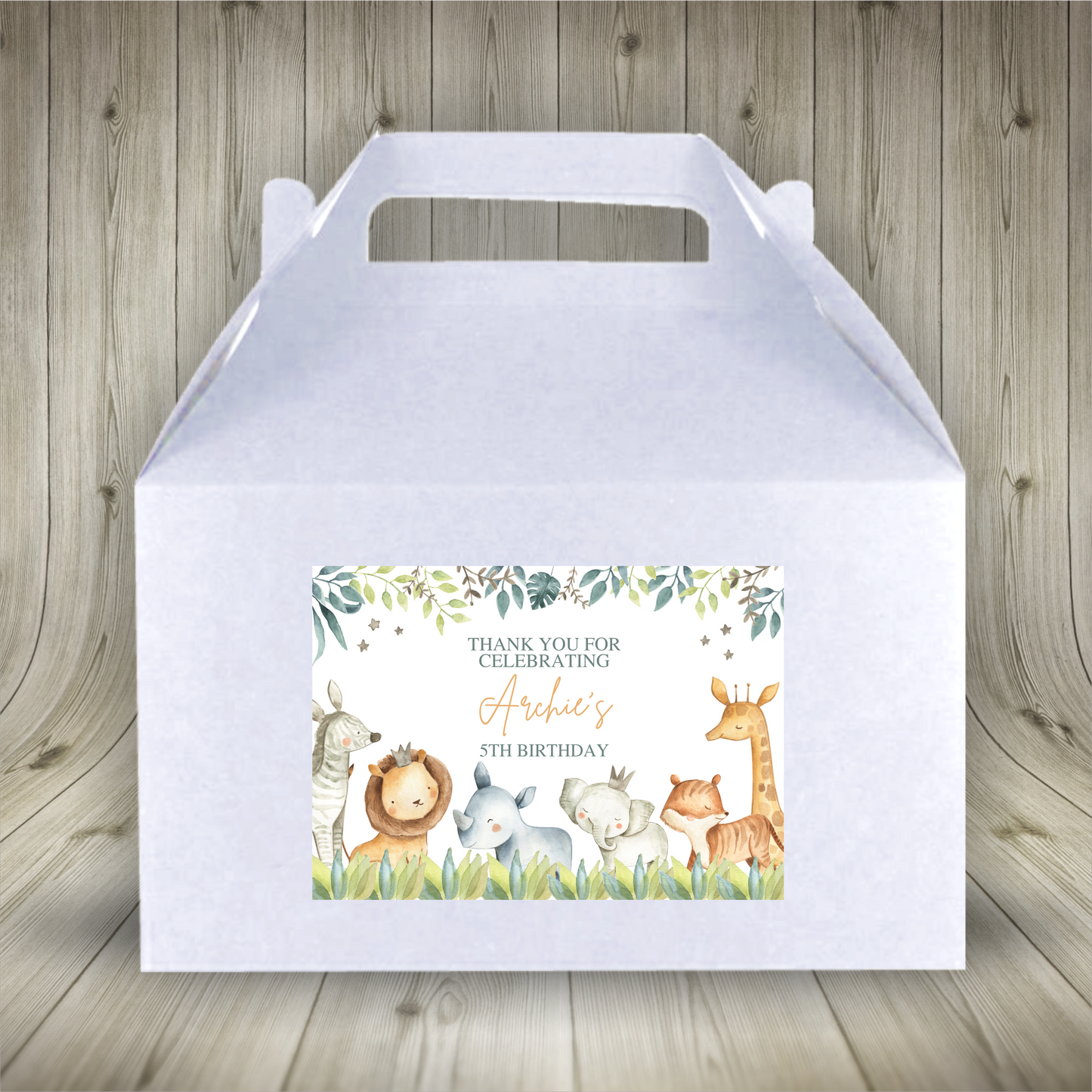 Party Boxes | Safari Animal Party Boxes | Safari Animal Party | Party Boxes | Safari Animal Party Decor | Party Bags