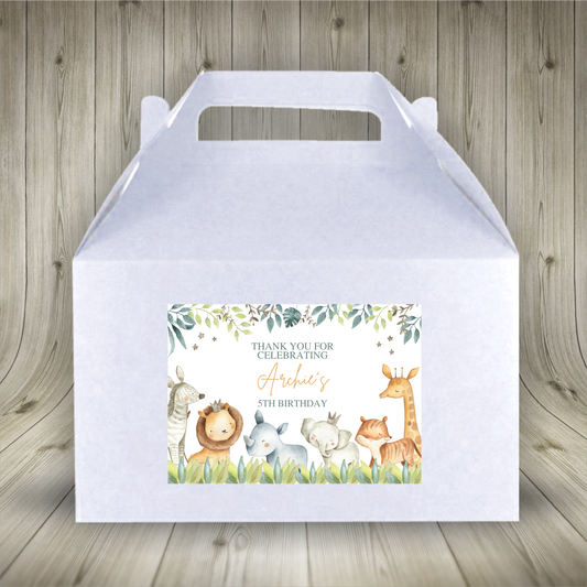 Party Boxes | Safari Animal Party Boxes | Safari Animal Party | Party Boxes | Safari Animal Party Decor | Party Bags