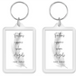 Keyring Gift | Feathers Appear When Angels Are Near | Quote Keyring