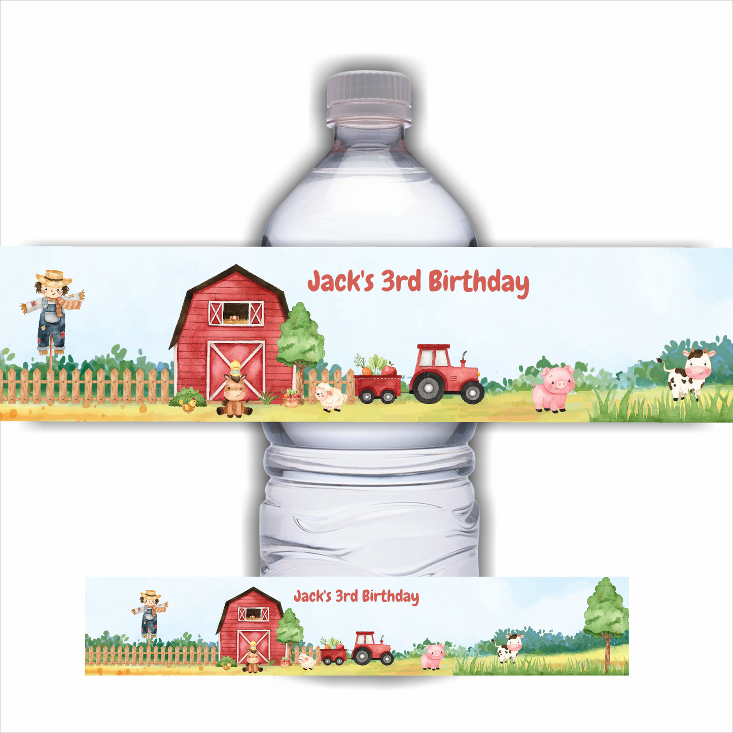 Juice Bottle Labels | Farm Animal Labels | Water Bottle Stickers | Farm Animal Party | Party Stickers