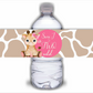 Juice Bottle Labels | Giraffe Theme Labels | Water Bottle Stickers | Giraffe Party | Party Stickers