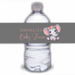Juice Bottle Labels | Coral Pink Elephant Labels | Water Bottle Stickers | Coral Pink Elephant Baby Shower, Birthday Party