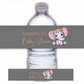 Juice Bottle Labels | Coral Pink Elephant Labels | Water Bottle Stickers | Coral Pink Elephant Baby Shower, Birthday Party