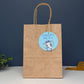 Blue Elephant Crown Gift Tags | Baby Shower, Birthday Gift Tags | Circle Gift Tags
