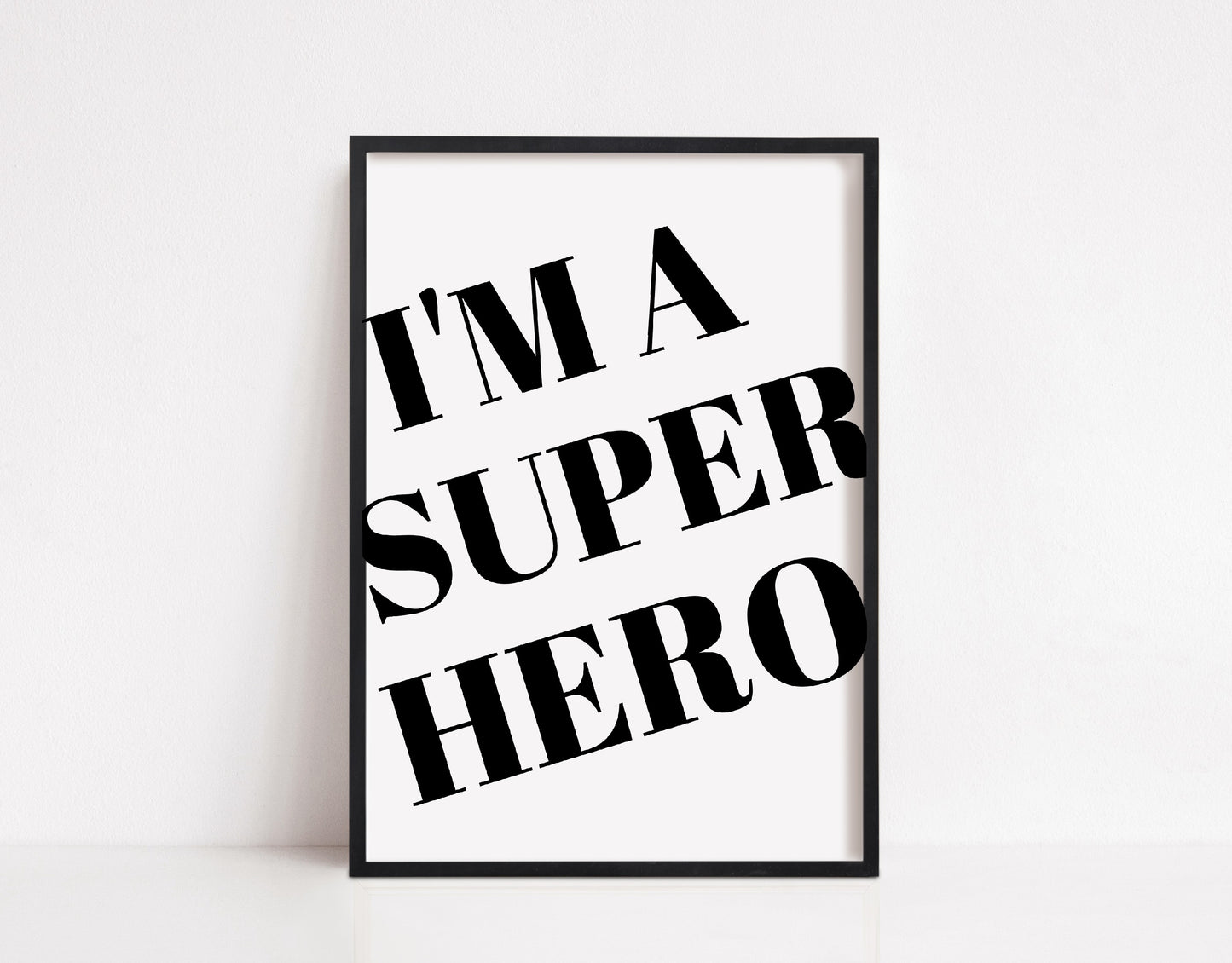 Children's Prints | I'm A Superhero | Kids Print | Bedroom Print | Quote Print