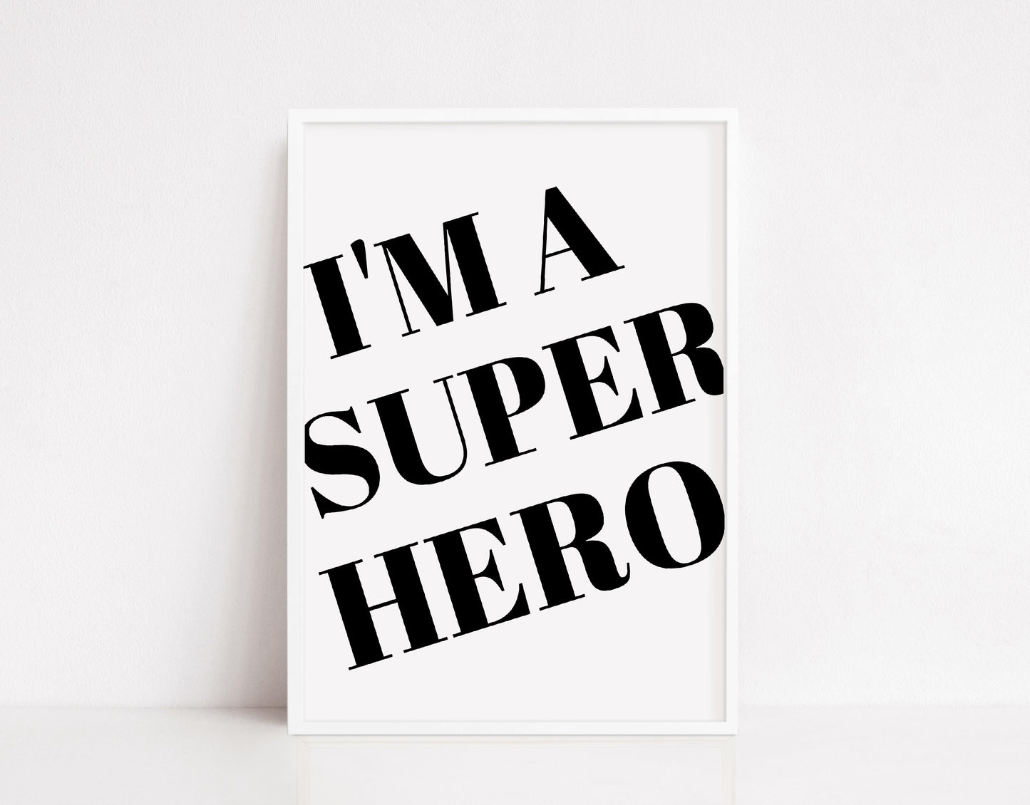 Children's Prints | I'm A Superhero | Kids Print | Bedroom Print | Quote Print