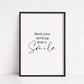Quote Print | Start Your Morning With A Smile | Motivational Print