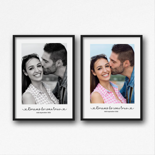 Couples Print | Personalised Image Print | Photo Print | Couples Gift | Engagement, Wedding Print