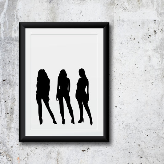 Women Print | Women Silhouette Print | Self Love Print