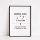 Home Print | Everyone Brings Joy to This Home | Quote Print | Funny Print