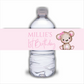 Juice Bottle Labels | Pink Or White Teddy Bear Labels | Water Bottle Stickers | Teddy Bear Baby Shower, Birthday Party