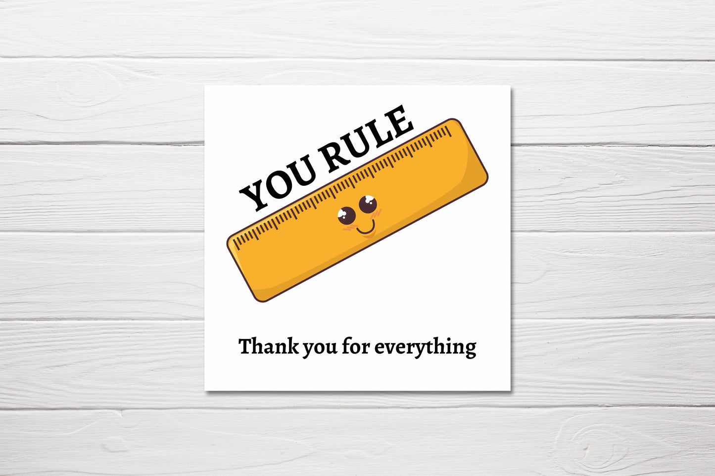 Teacher Card | You Rule | Cute Card | Personalised Card