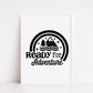 Kids Bedroom Print | Ready For Adventure | Nursery Print | Children's Bedroom Print