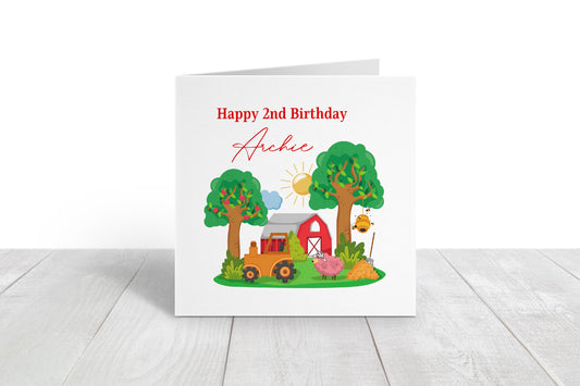 Birthday Card | Farmyard Card | Cute Children's Birthday Card