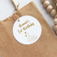 Swan Party Gift Tags | Swan Birthday, Baby Shower, Christening Gift Tags | Circle Gift Tags
