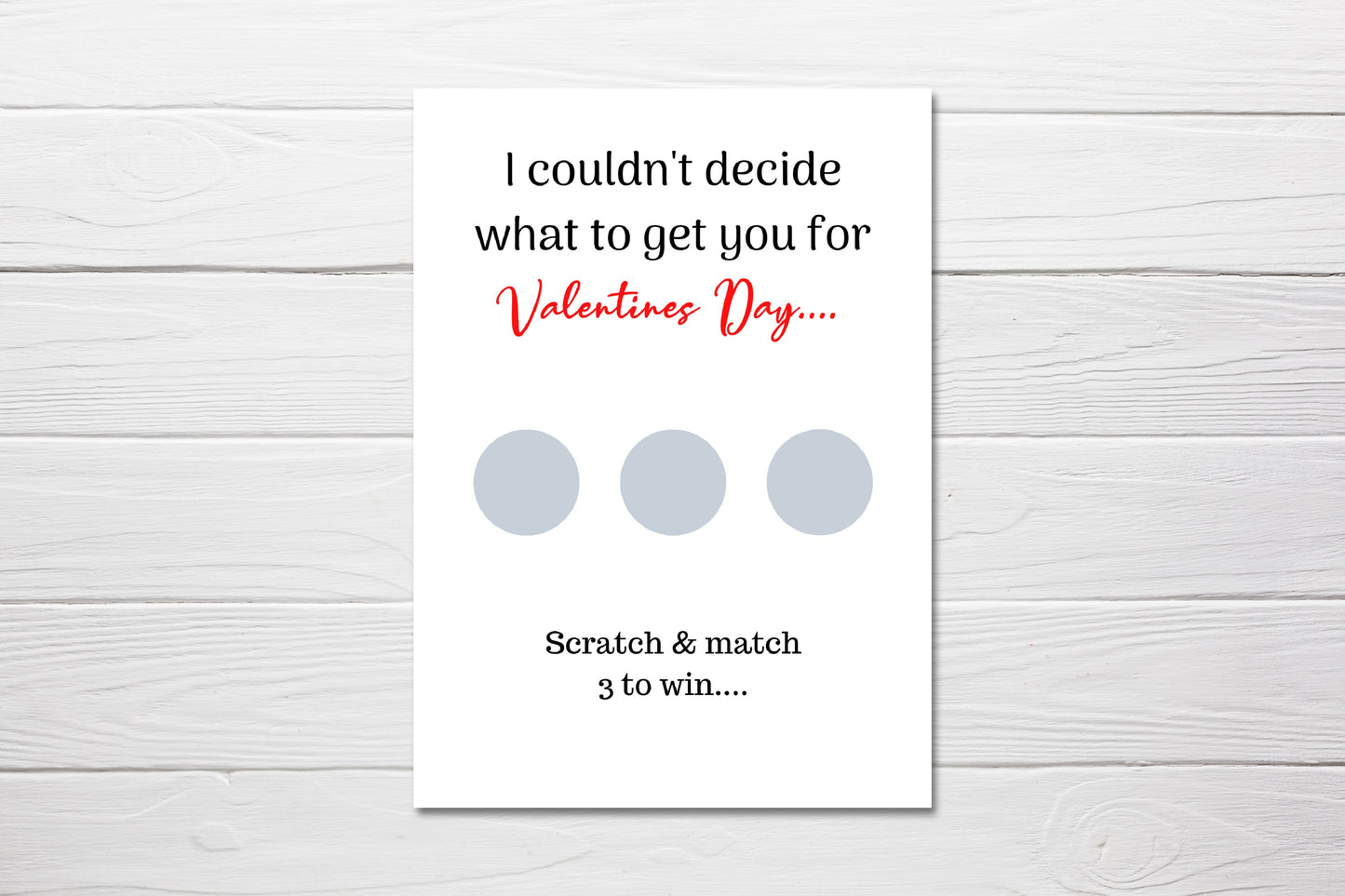 A6 Valentines Day Card | Funny Rude Joke Valentine Card | Scratch Card | Scratch Reveal Card | Blowjob