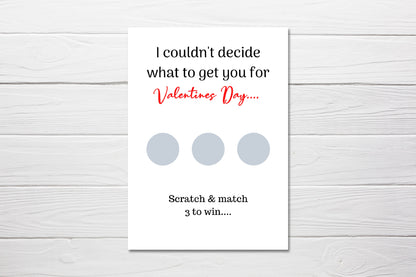 A6 Valentines Day Card | Funny Rude Joke Valentine Card | Scratch Card | Scratch Reveal Card | Blowjob
