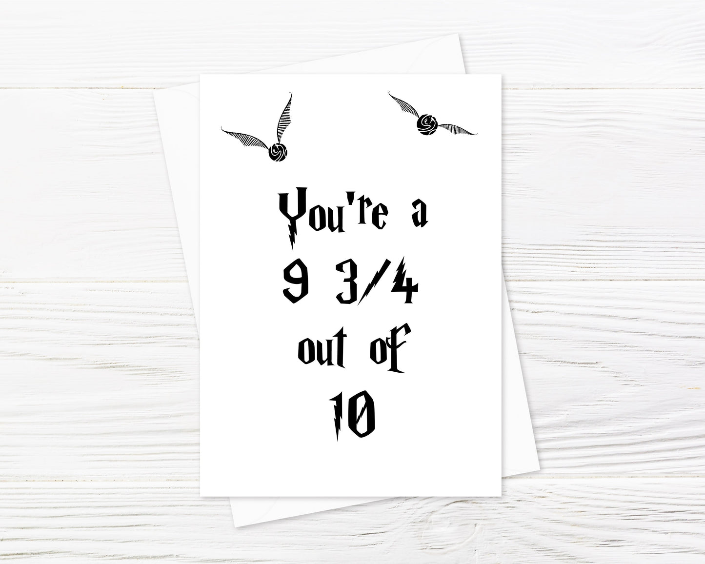 Valentines Card | Anniversary Card | You're A 9 3/4 Out Of 10 Card | Couples Card