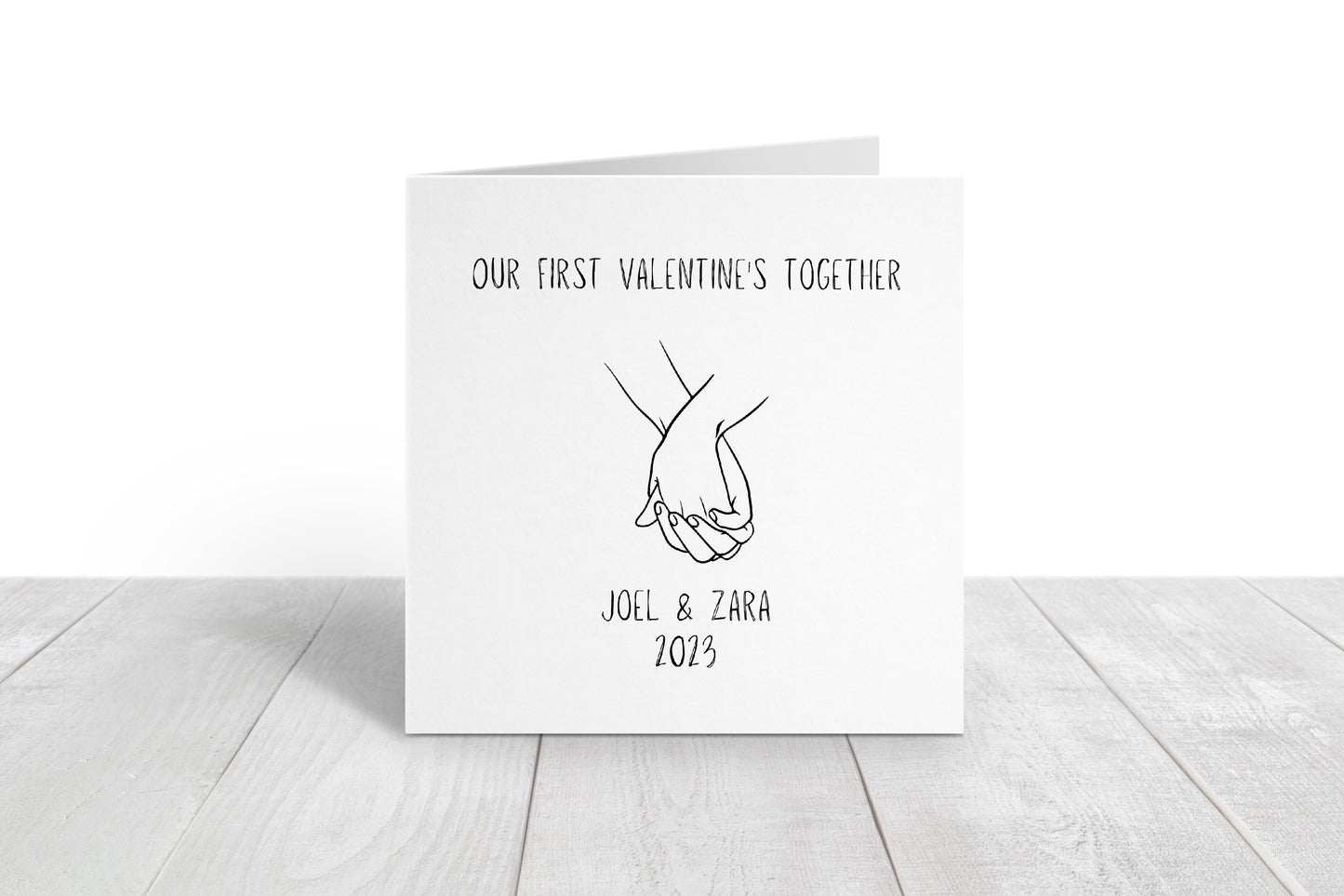 Valentines Card | Anniversary Card | Our First | Couples Card | Design 1